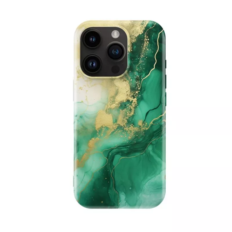 Evelatus Funda slim para Apple iPhone 16 Pro con MagSafe diseño Custom Print verde