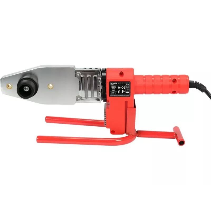 Yato YT-82251 Soldador de plástico 800 W con regulación digital de temperatura LCD, 100-550°C, caudal de aire 120-250 L/min, incluye boquillas y varillas de soldadura