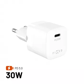 Fixed Mini Cargador USB-C GaN 30W - Negro