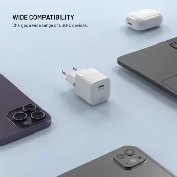 Fixed Mini Cargador USB-C GaN 30W - Negro