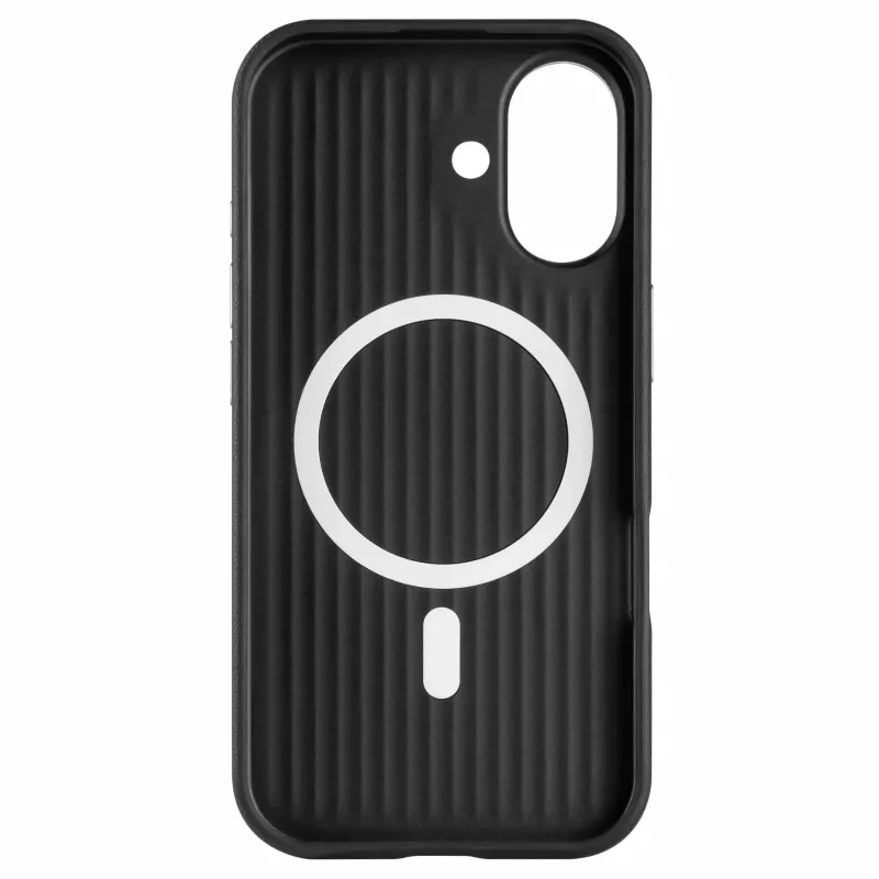Fixed MagLeather Funda trasera para Apple iPhone 17 – piel, negro