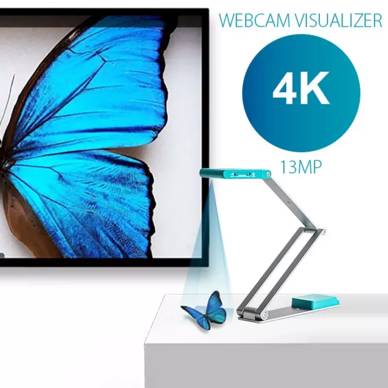 IRIScan Visualizer 7 Dyslexic - Escáner cenital A3, 13MP, USB, Azul ártico/Plata