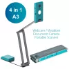 IRIScan Visualizer 7 Dyslexic - Escáner cenital A3, 13MP, USB, Azul ártico/Plata