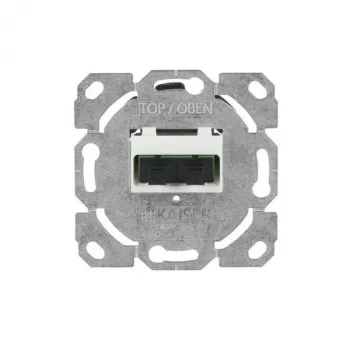 BUSCH-JAEGER Toma de conexión de fibra óptica 0244/22SC UP, SC Simplex, 2 puertos, empotrar, Blanco alpino (2CKA000230A0487)