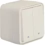 Hager WNC300B interruptor de persiana en serie de superficie 1 polo con símbolos de flecha IP55