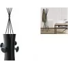 UNILUX TOTEM perchero autoportante, 1750 mm, metal negro, 8 ganchos 400188801