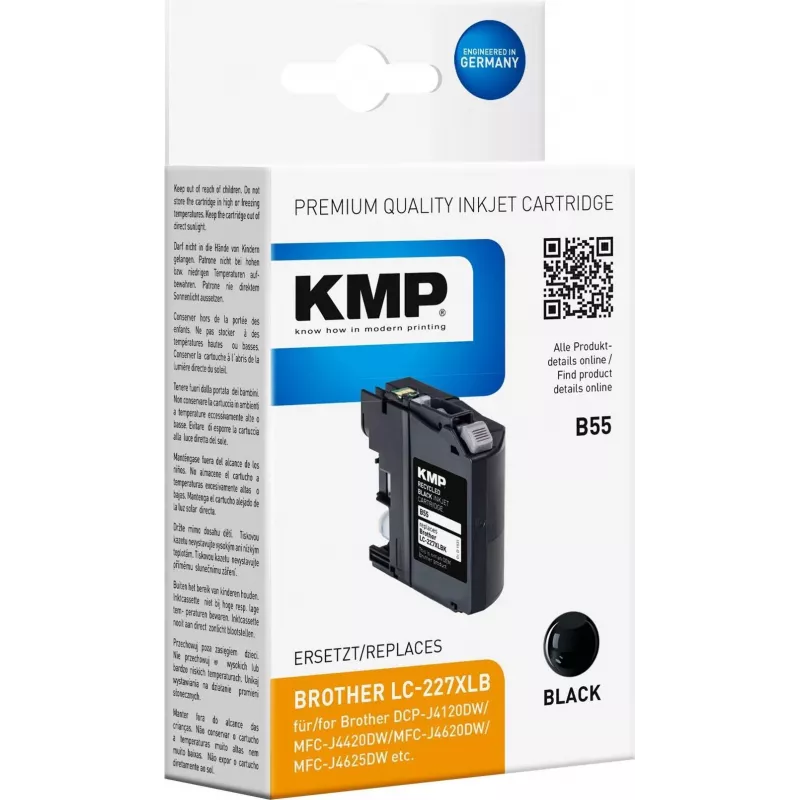 KMP B55 cartucho de tinta compatible negro para Brother DCP-J4120DW, MFC-J4420DW, MFC-J4620DW, MFC-J4625DW, MFC-J5720DW 1531.4001