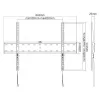 E+P WHS 106 soporte de pared fijo para TV para pantallas de 23-55 inch hasta 40 kg, VESA 75x75 a 400x400, negro 0005625406