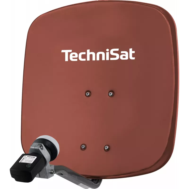 TechniSat antena parabólica offset de aluminio de 45 cm con LNB único 1445/8195