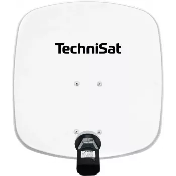 TechniSat antena parabólica SAT con LNB, 45 cm de diámetro, aluminio, LNB single (1745/8195)