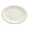 PAPSTAR pure platos ovalados de caña de azúcar 260 x 200 mm, 50 uds., compostables, aptos para microondas 89741