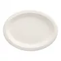 PAPSTAR pure platos ovalados de caña de azúcar 260 x 200 mm, 50 uds., compostables, aptos para microondas 89741