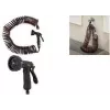 Bradas SPRING FLEX Set de manguera en espiral de 15 m extensible, autoenrollable, con boquilla de pulverización y conexiones rápidas WSF15