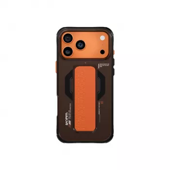 Skinarma Haxa funda para iPhone 17 Pro Max con carga magnética + soporte con agarre grafito