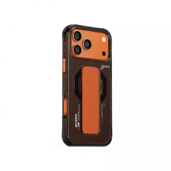 Skinarma Haxa funda para iPhone 17 Pro Max con carga magnética + soporte con agarre grafito