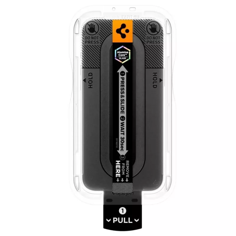 Spigen Glas.tR EZ Fit Pro HD protector de pantalla antiespía de cristal templado para iPhone 18 Pro (pack de 2)