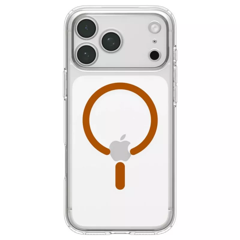 Spigen Ultra Hybrid funda MagSafe para iPhone 17 Pro / 18 Pro - transparente/naranja