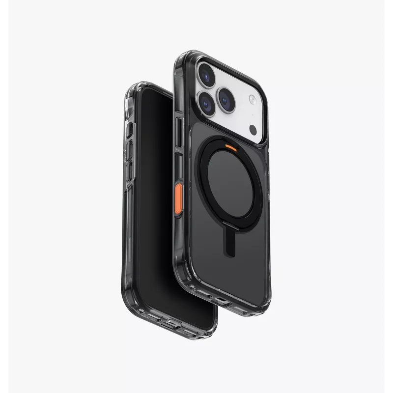 UNIQ Swivix funda para iPhone 17 Pro con soporte giratorio 360°, transparente