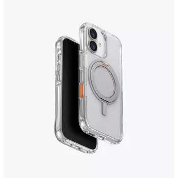 UNIQ Swivix funda para iPhone 17 con soporte giratorio 360°, transparente