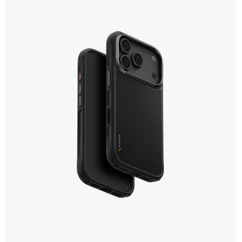 UNIQ Keva funda con carga MagClick para iPhone 18 Pro / 17 Pro, negro