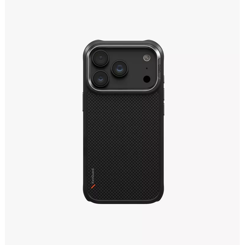 UNIQ Keva funda con carga MagClick para iPhone 18 Pro / 17 Pro, negro