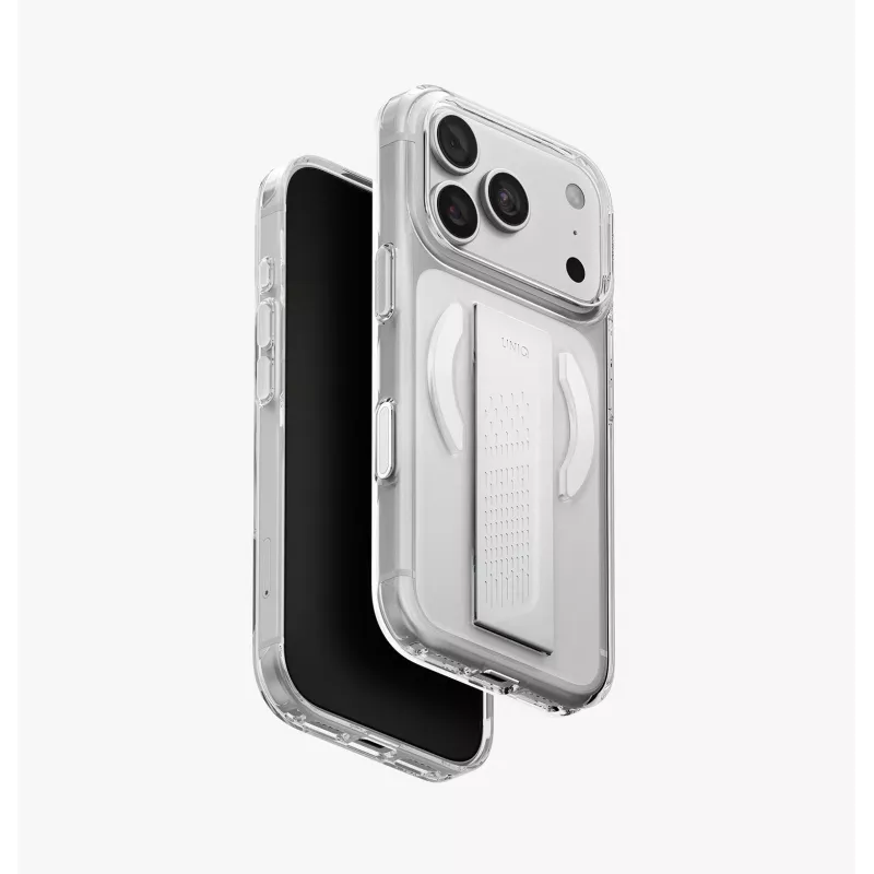 UNIQ Heldro Air funda para iPhone 18 Pro / 17 Pro con carga MagClick Tinted Smoke