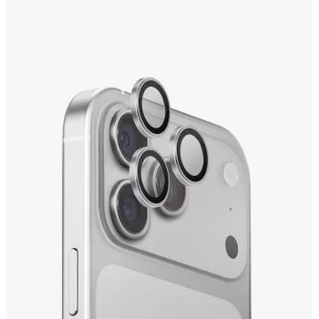 UNIQ Optix Aluguard (DX2) protector de objetivo de cámara para iPhone 18 Pro / 18 Pro Max – Plata con aplicador