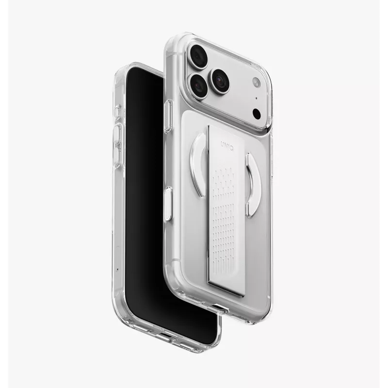 UNIQ Heldro Air funda de carga Magclick para iPhone 18 Pro Max / 17 Pro Max vidrio ahumado