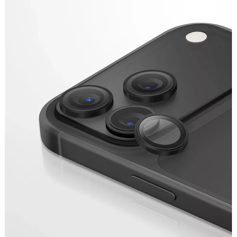 UNIQ Optix Aluguard (DX2) protector de objetivo de cámara para iPhone 18 Pro / iPhone 18 Pro Max – Iridiscente con aplicador