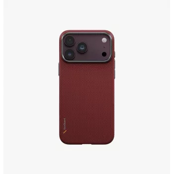 UNIQ Keva Edge funda de carga Magclick para iPhone 18 Pro Max / 17 Pro Max – Rojo