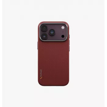 UNIQ Keva Edge funda de carga MagClick para iPhone 18 Pro / 17 Pro - Rojo