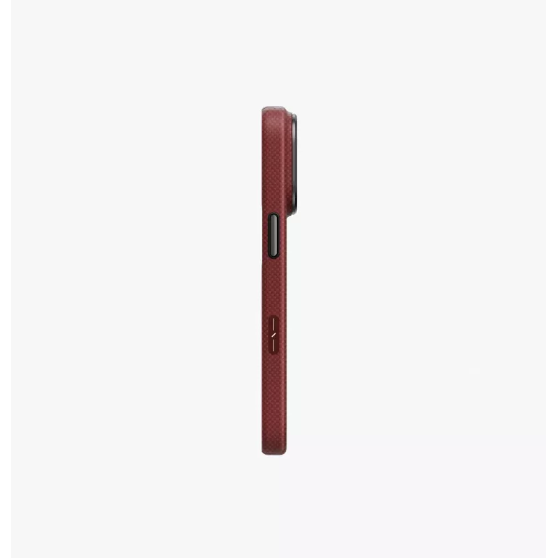 UNIQ Keva Edge funda de carga MagClick para iPhone 18 Pro / 17 Pro - Rojo