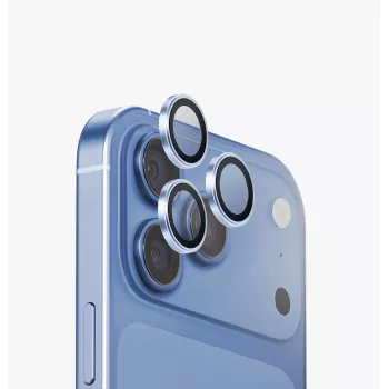 UNIQ Optix Aluguard (DX2) protector de objetivo de cámara para iPhone 18 Pro / iPhone 18 Pro Max – Azul con aplicador