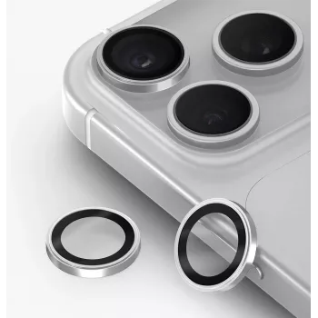 UNIQ Optix Prime protector de objetivo de cámara para iPhone 18 Pro / iPhone 18 Pro Max – Plata con aplicador