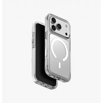 UNIQ Combat funda de carga Magclick para iPhone 18 Pro / 17 Pro - Blanco