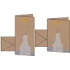SIGEL tarjeta navideña A6 oso polar con estrella fugaz, cartón kraft 225 g/m², para impresoras láser y fotocopiadoras, 1 ud. (DS084)