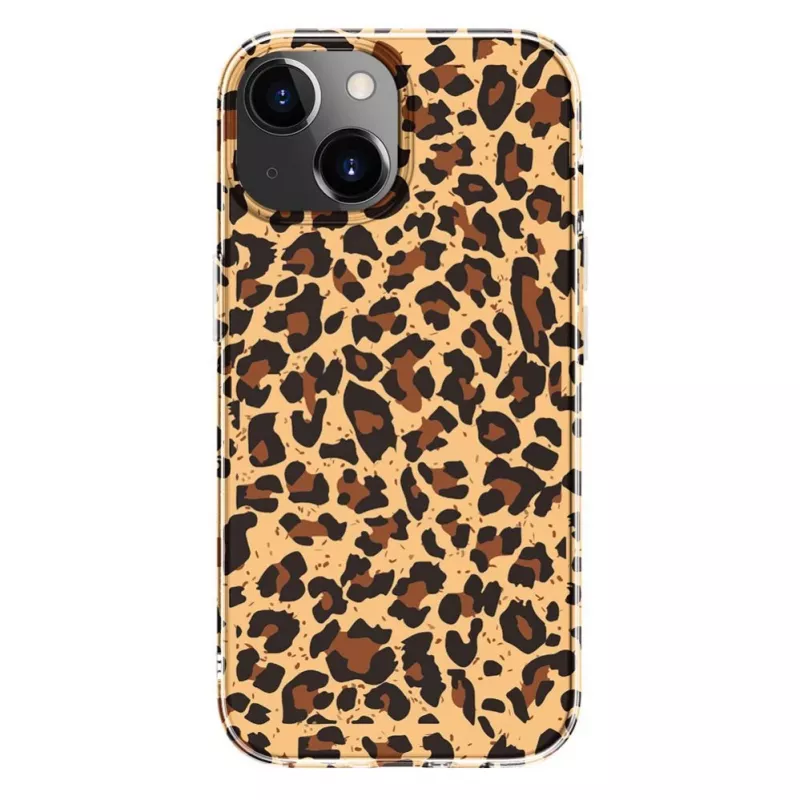 Evelatus EVEAPP15PPDL funda de policarbonato para Apple iPhone 15, estampado leopardo