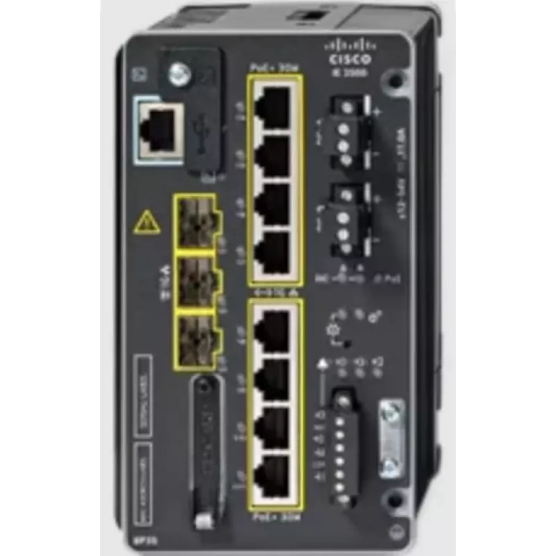 Cisco IE-3500-8P3S-E switch industrial, 8 Gigabit PoE+ y 3 SFP, Network Essentials