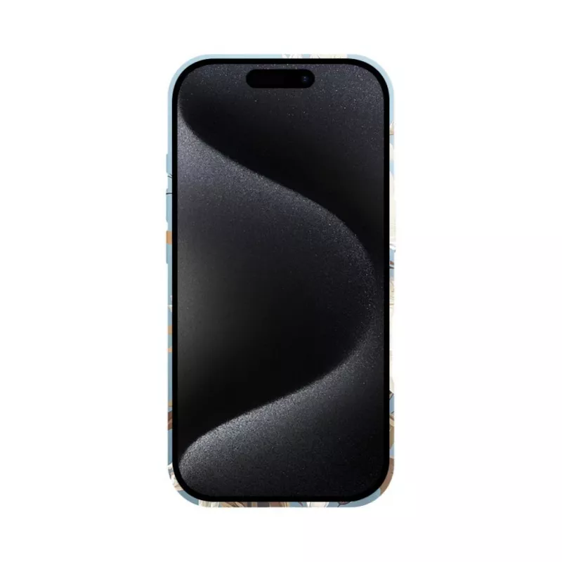 Evelatus funda Slim Shell con MagSafe para Apple iPhone 16 – impresión personalizada Flower Blue