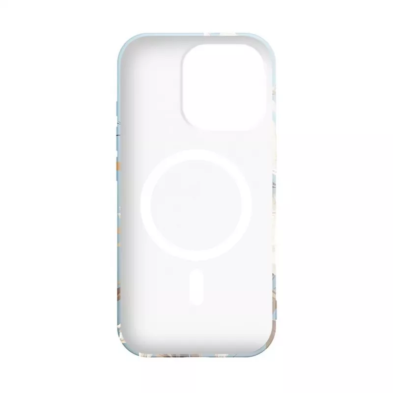 Evelatus funda Slim Shell con MagSafe para iPhone 16 Pro Max - Flower Blue