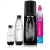 SodaStream Terra Megapack negro máquina de gasificar agua con 3 botellas y bombona de CO2 Quick Connect