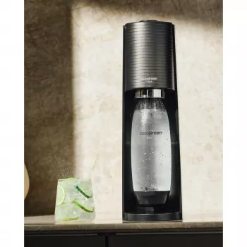 SodaStream Terra Megapack negro máquina de gasificar agua con 3 botellas y bombona de CO2 Quick Connect
