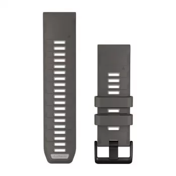 Correas para reloj Garmin QuickFit 26, silicona Pebble Grey/Silver Grey [010-14510-00]