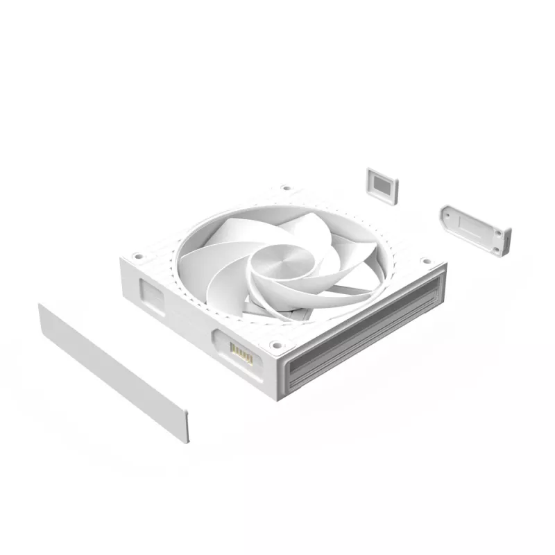 Ventilador Zalman ZM-DF120R blanco 120mm Reverse Daisy Chain ARGB PWM