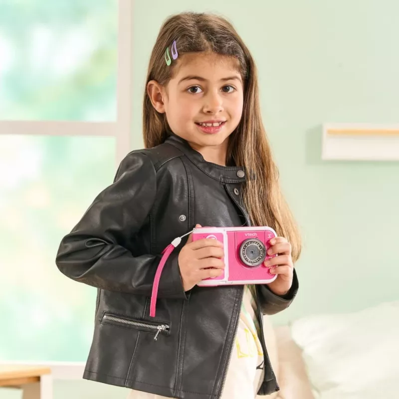 VTech Kidizoom Print Cam rosa – cámara digital con impresión térmica
