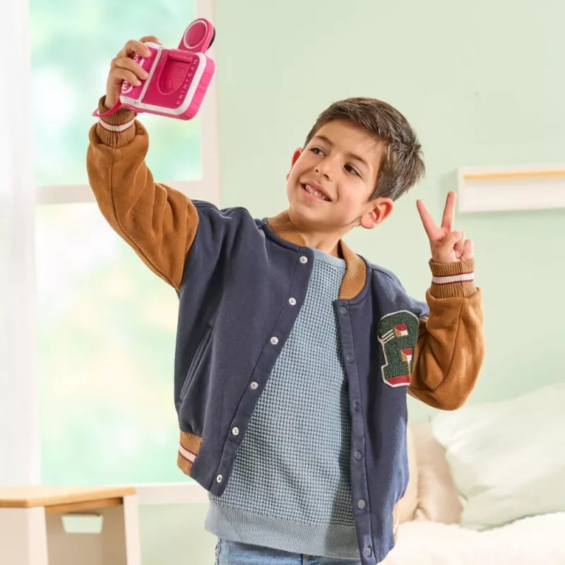 VTech Kidizoom Print Cam rosa – cámara digital con impresión térmica