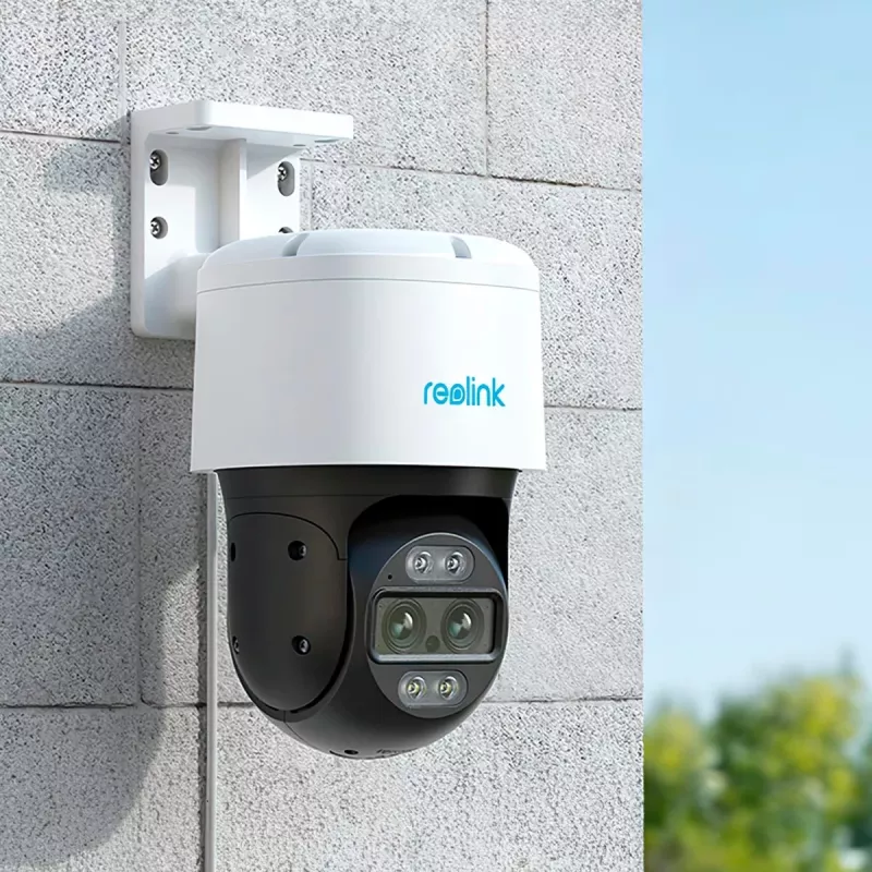 Reolink TrackMix Serie P760 cámara IP PoE 4K de doble objetivo con seguimiento auto-zoom, visión nocturna en color, exterior/interior