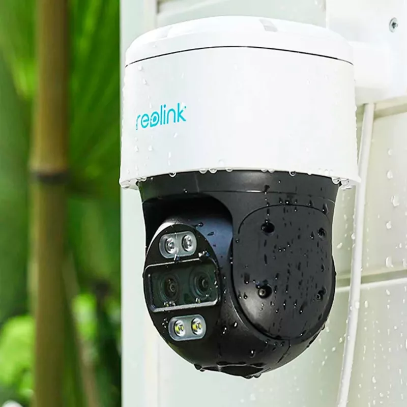Reolink TrackMix Serie P760 cámara IP PoE 4K de doble objetivo con seguimiento auto-zoom, visión nocturna en color, exterior/interior