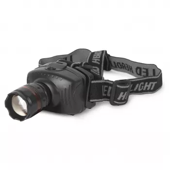 ENTAC EHL-ZOOM-1W-PL Linterna frontal LED Zoom 1W, negra