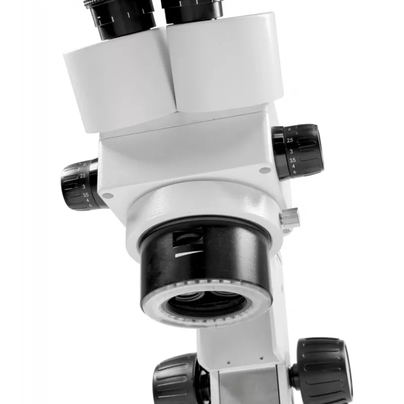 Kern Optics OZL 456 Microscopio estéreo zoom binocular 50x luz incidente y transmitida LED